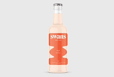 Swans Soda Water bottle design bottle label identity lemonade logo logotype soda