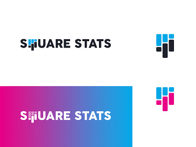 SquareStats Branding analytics branding branding design logo logo design sqaure logo square