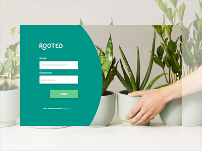 Daily UI - Sign Up design plant signup ui uichallenge uidesign web