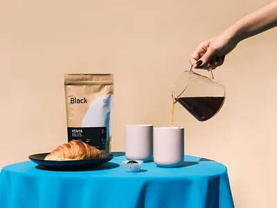 Black Coffee packaging coffee identity logo logotype packaging stilllife