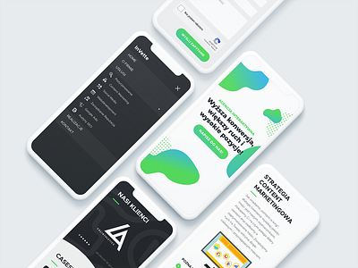 Mobile UI - Digital Agency agency app button content creative agency design digital digital agency flat homepage marketing marketing agency minimal mobile swipe type ui ux web website