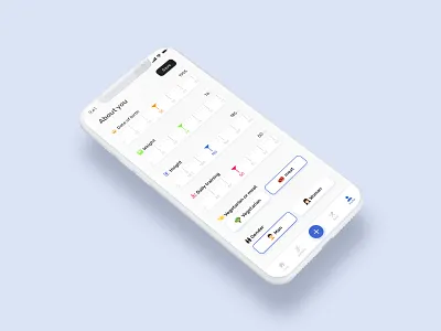 Fitness app UI animation design fit fitness fitness app health icon illustration invitation minimal ui user interface ux vector yoga
