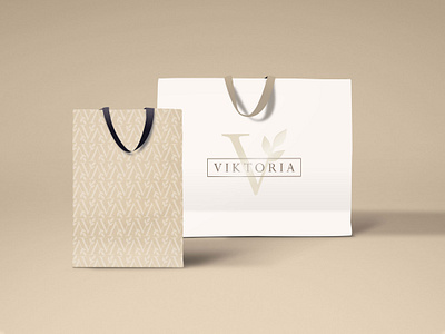 Victoria logo branding feminine design feminine logo gold gold logo logo logo design logotype simple logo