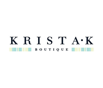 Krista K Boutique boutique branding design fashion logo vector