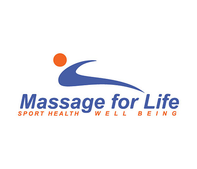 Massage For Life branding design health life logo massage sport vector