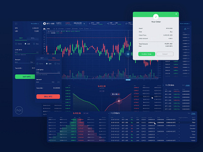 inx - trading platform crypto dashboard trading platform ui ux