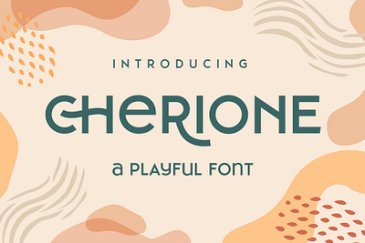 Cherione - Playful Font branding classy clothing decorative elegant fonts feminine floral font design fonts collection jewelry luxury minimal modern fonts playful font sale sans serif sans serif font serif font serif fonts summer