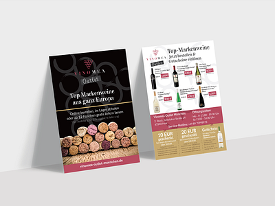 Vinomea Print Design a5 flyer flyer flyer design print print design wine