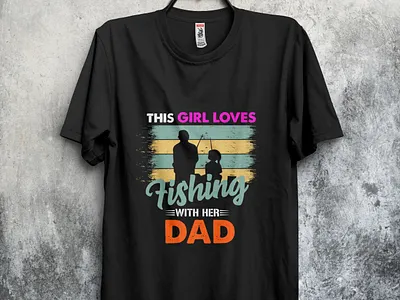 This Gilr Loves Fishing design fish fishing fishingtshirt tshirt tshirt design tshirtdesign tshirts type typography