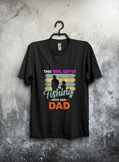 This Gilr Loves Fishing design fish fishing fishingtshirt tshirt tshirt design tshirtdesign tshirts type typography
