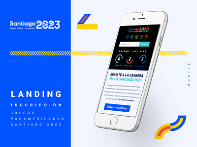 Landing Panamericanos 2023 animation ui ux vector web website