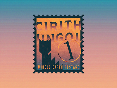 Cirith Ungol Postage location lord of the rings middle earth postage ring stamp