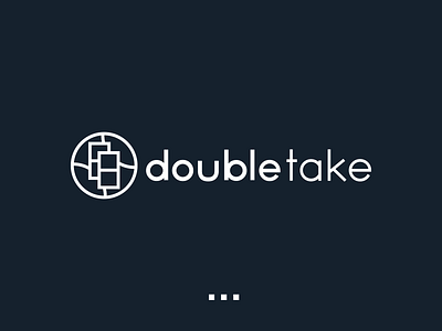 Double Take abstract branding design field icon illustration logo sport sports branding sports design sports logo tennis tennis ball tennis field tennis player typography