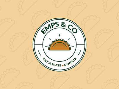 Emps & Co Logo Pt. 2 badge badge design badge logo colorful cute eat flat design food fun graphic design hispanic line art logo logo design restaurant simple