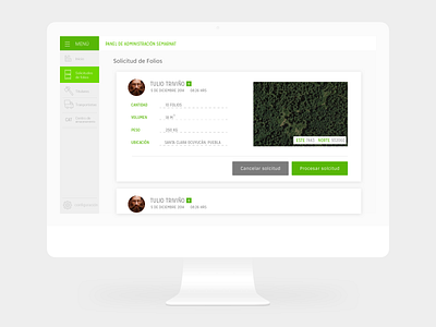 Control Forestal - Control Panel app appcontrol control deforestation forest panel screen ui uiux web