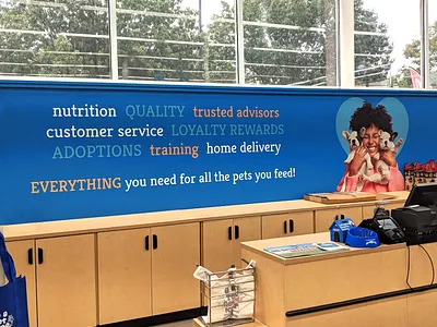 Feeders Supply Wall branding branding design pet wall art