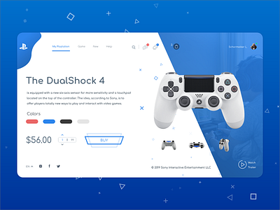 Ecommerce Playtation Ui Design adobexd daily 100 challenge daily ui dailyui design. diseño web dualshock joysticksnsliders photoshop playtation ps4 sony ui ui design ui inspiration ui interface ux ux design webdesign website