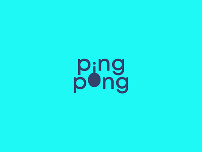 Ping Pong Logo adobe illustrator adobe photoshop color logodesign ping pong