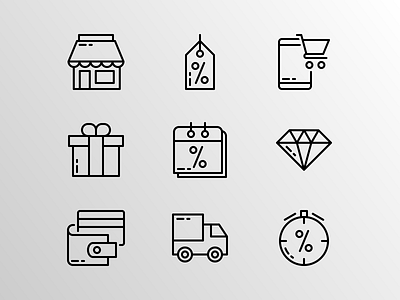 Black Friday (Outline) black branding bundle design doodle ecommerce ecommerce shop friday icon icon set iconfinder icons icons pack online outline sale shopping stock store vector