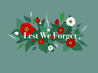 Remembrance Day affinity designer design digital art flower illustration flowers illustration peace poppy remembrance symbol typography vector