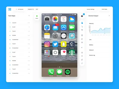 Manual Mobile Testing Dashboard w/ Analytics app app testing dashboard dashboard ui design designer mobile testing seattle ui ux website