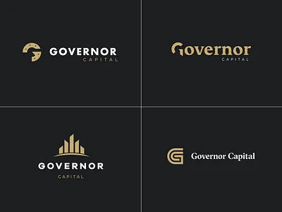 Governor Capital - Logo Concepts art brand identity branding branding agency capital concepts digital equity governor identity illustration investment logo real estate security vector