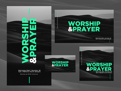 WORSHIP & PRAYER band bars blackandwhite church desert design flyer grayscale green jesus layout music neon photography prayer serif type typography worship worshipandprayer