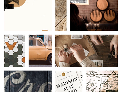 Moodboard branding moodboard neutrals vintage