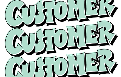 Customer Appreciation bounce custom customer illustration lettering lettering art pencil pushers vector