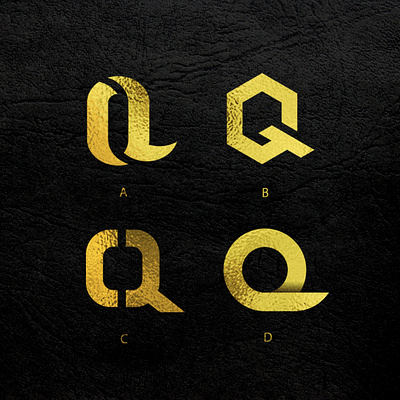 Letter q concept branding desain design ilustrasi logo merek tipografi vektor