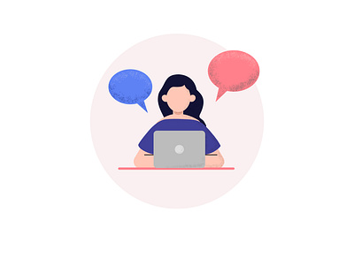 Chatting illustration app daily ui design illustration ui uidesign ux