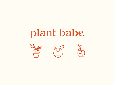 plant babe branding design illustration plants