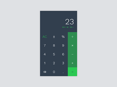 DailyUI 004 - Calculator 004 app calculator daily ui dailyui mobile