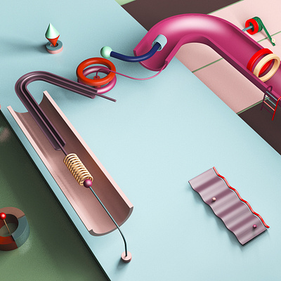 Typo - M 3d art artist c4d cgi creative design digital illustration inspiration minimalism