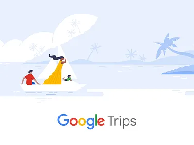 Google Trips branding drawing google google trips hotel illustration material design travel ui vector
