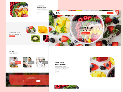 Fruity daily ui challange design food website fresh fruity minimal ui. ux web web design webdesign website website design