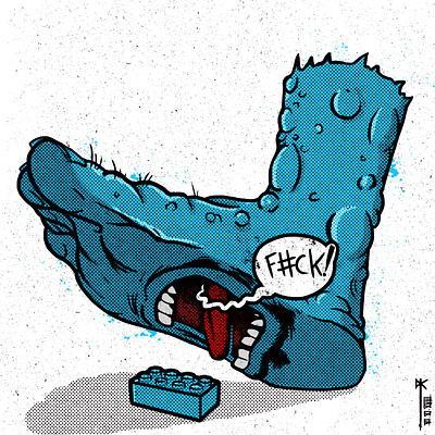 Santa Cruz Foot Parody (Personal) adobe photoshop wacom