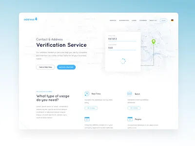 Address4 Website Layout Proposal v1 design interface design ui web