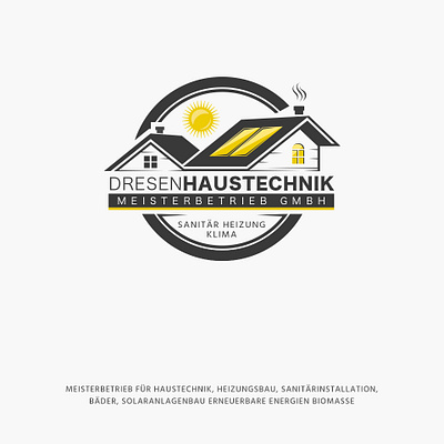 DresenHaustechnik 15 design identity design illustration logo vector