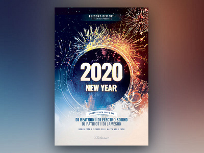 New Year Flyer design download download psd fireworks flyer graphic design graphicriver new year newyear nye photoshop poster psd template