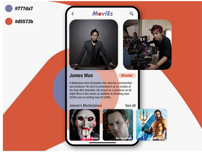 MoviEs - Movie Discovery app. UI Challenge - User Profile 006 dailyui user profile