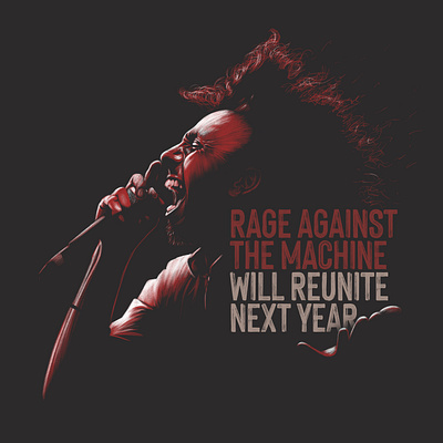 RATM anatomy artwork artworks band brush drawing editorial event illustration music negative space news photoshop portrait poster rage singer teaser