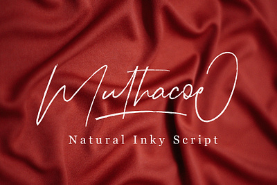 Muthacoe | Natural Inky Script app branding design icon illustration illustrator logo type typography vector