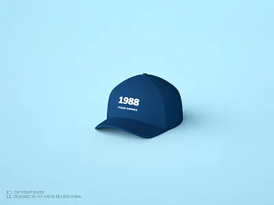 Baseball cap c4d doll octanerender