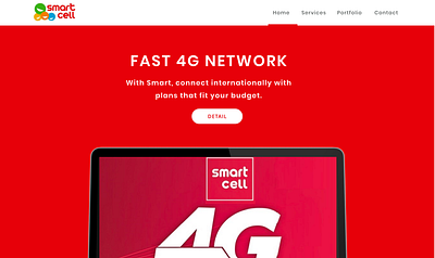 SmartCell - Landing page 4g landing landing page landing page design network technology telecom