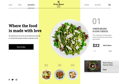 Pesto House branding design education figma figmadesign firstscreen logo ui uiux ux vector web webdesign website yellow