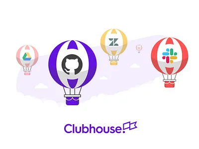 Clubhouse Integration balloons clubhouse hot air balloons integration project management