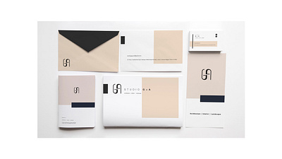 Identity - Studio G+A branding identity interior architecture logodesign negativespace plus