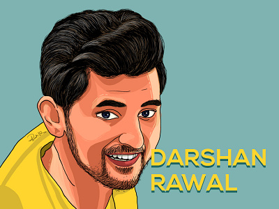 Portrait Illustration - Darshan Rawal artist caricature digital illustration digital painting illustration music pop art portrait pratikartz