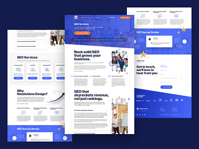 SEO Services Page layout portfolio seo seo agency seo company services page webdesign website